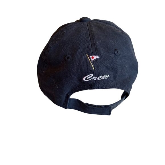 Vintage Port & Company Black "Splash Down" Crew Hat 100% Cotton Adjustable Back - Picture 3 of 6